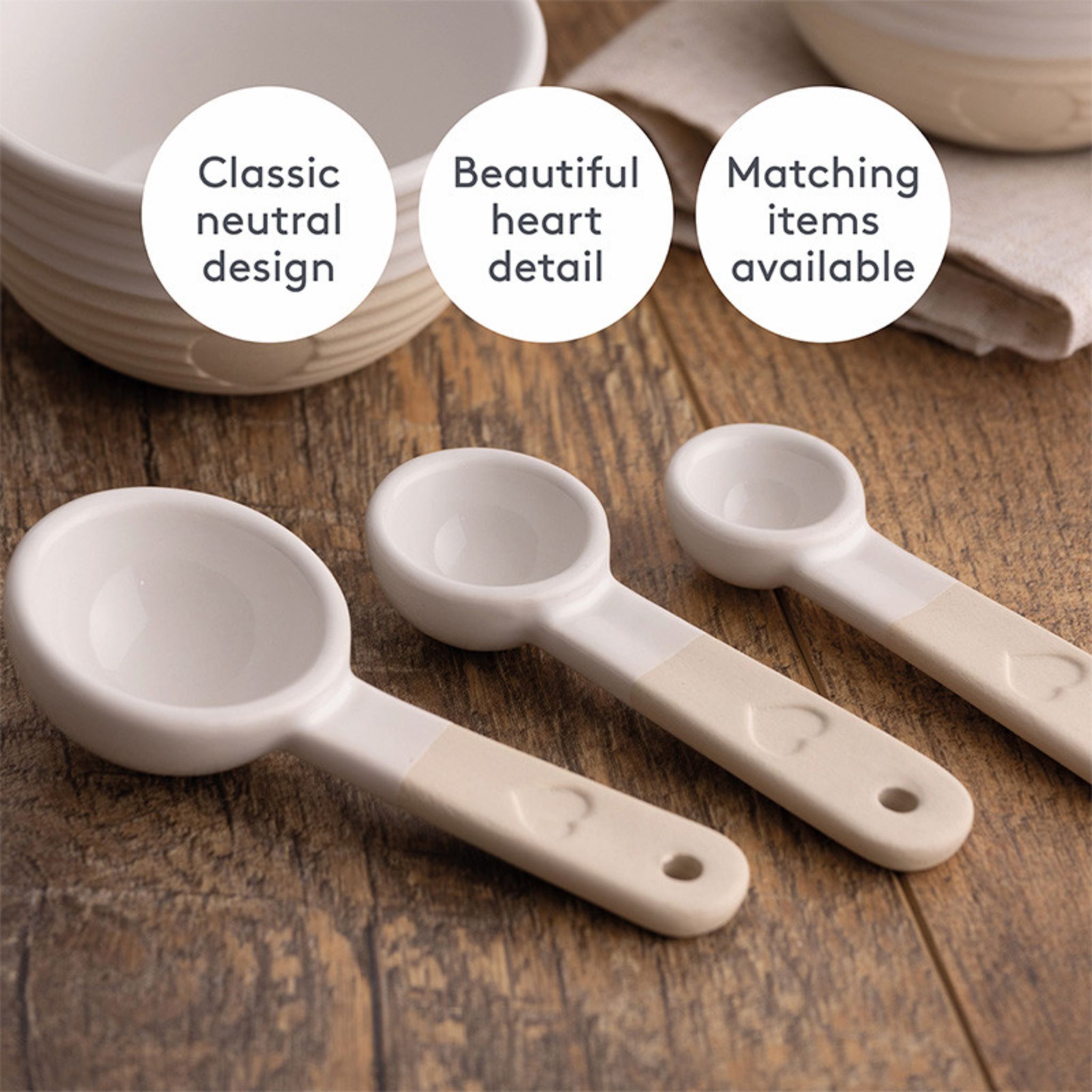 Rustic Charm Set Of 3 Measuring Spoons