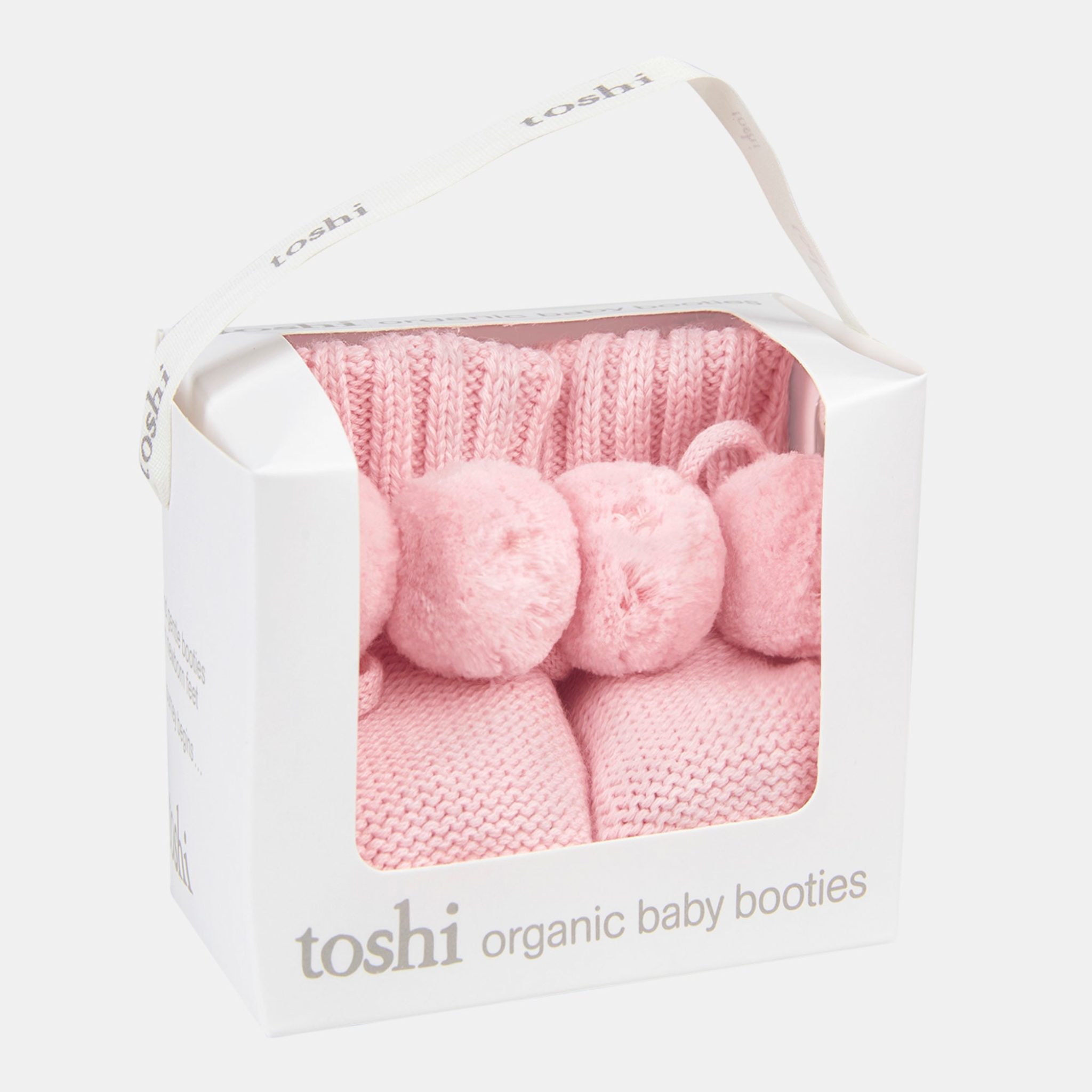 Organic Booties Yummy Misty Rose