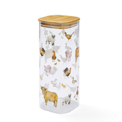 Glass Jar & Push Bamboo Lid 2L Buttercup Farm