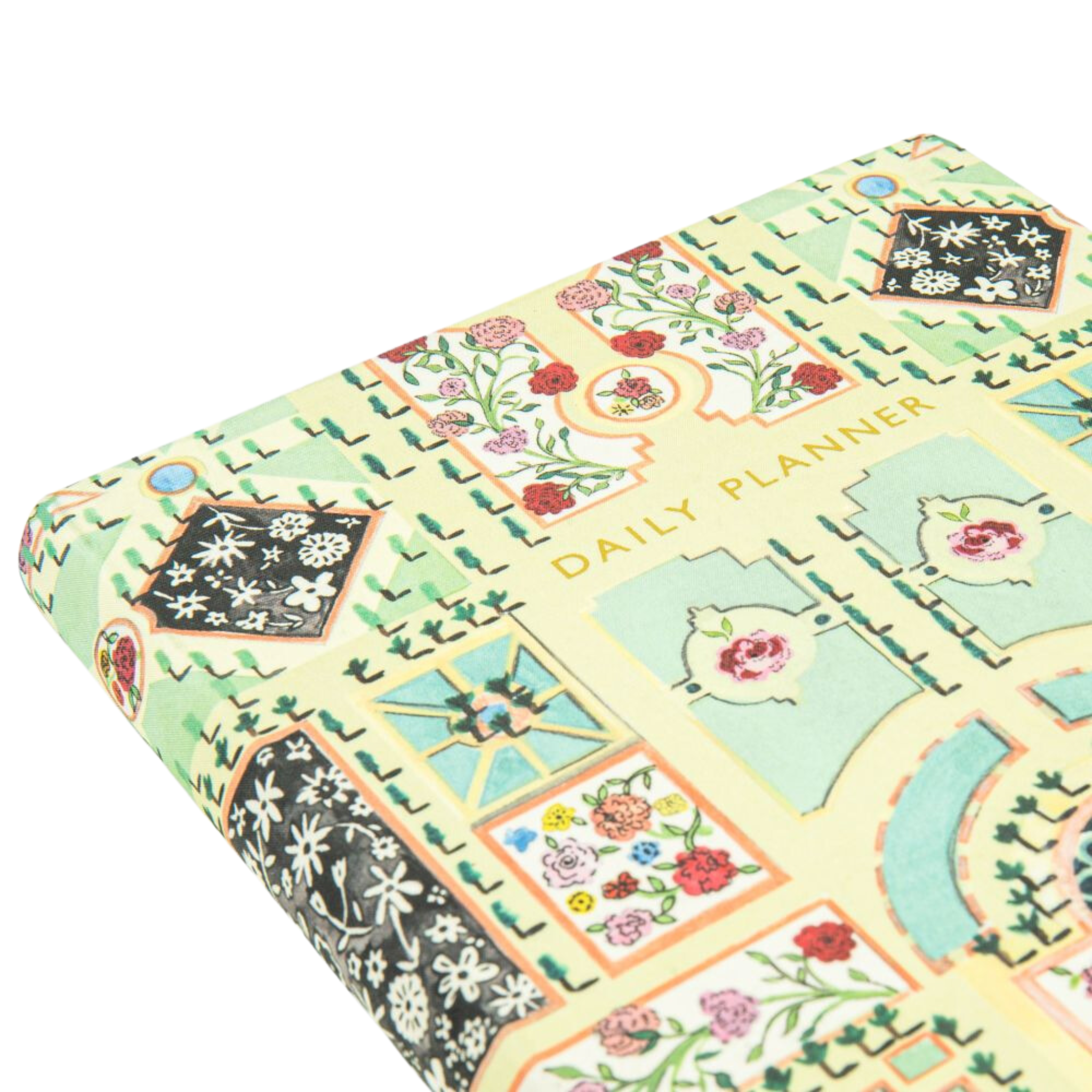 A5 Soft Cloth Cover Daily Planner Garden Print