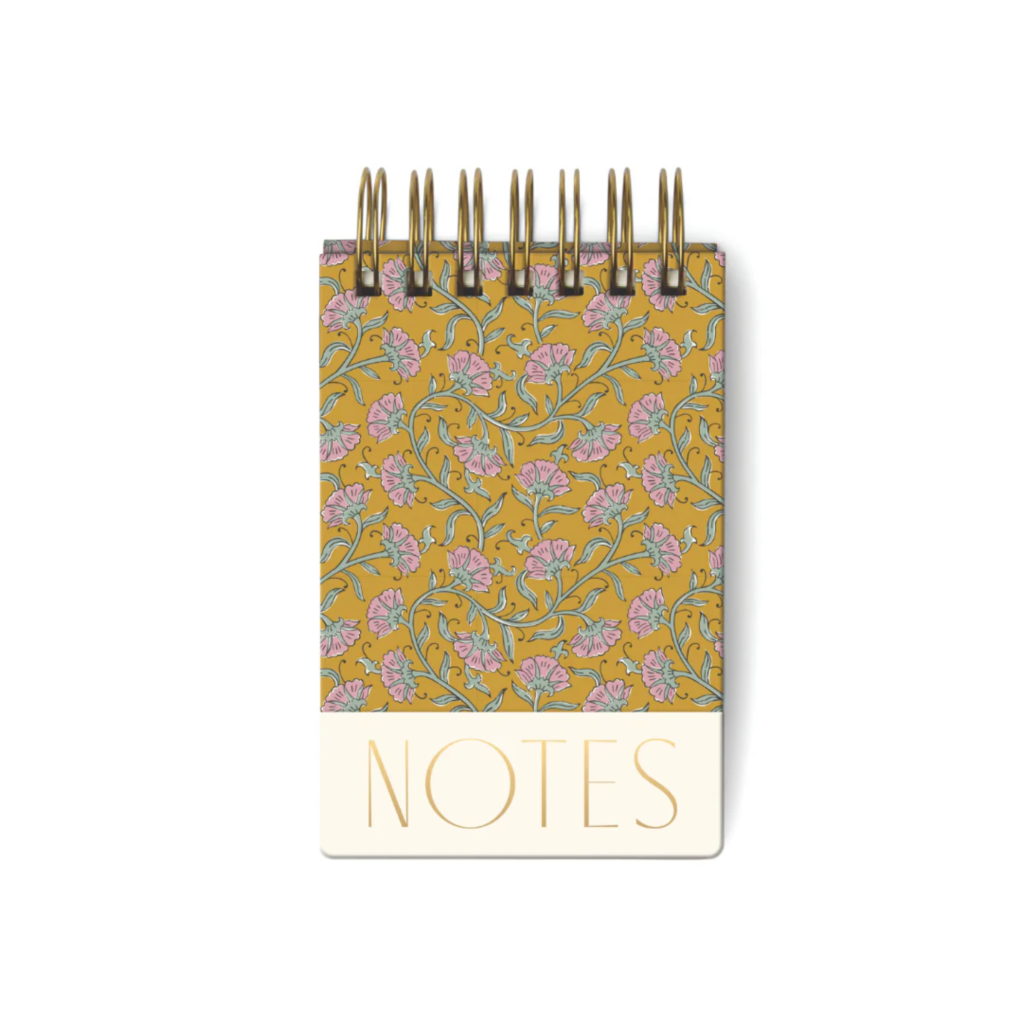 Chunky Notepad Gold Vintage Floral