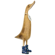 Floral Boots Ducklet Blue