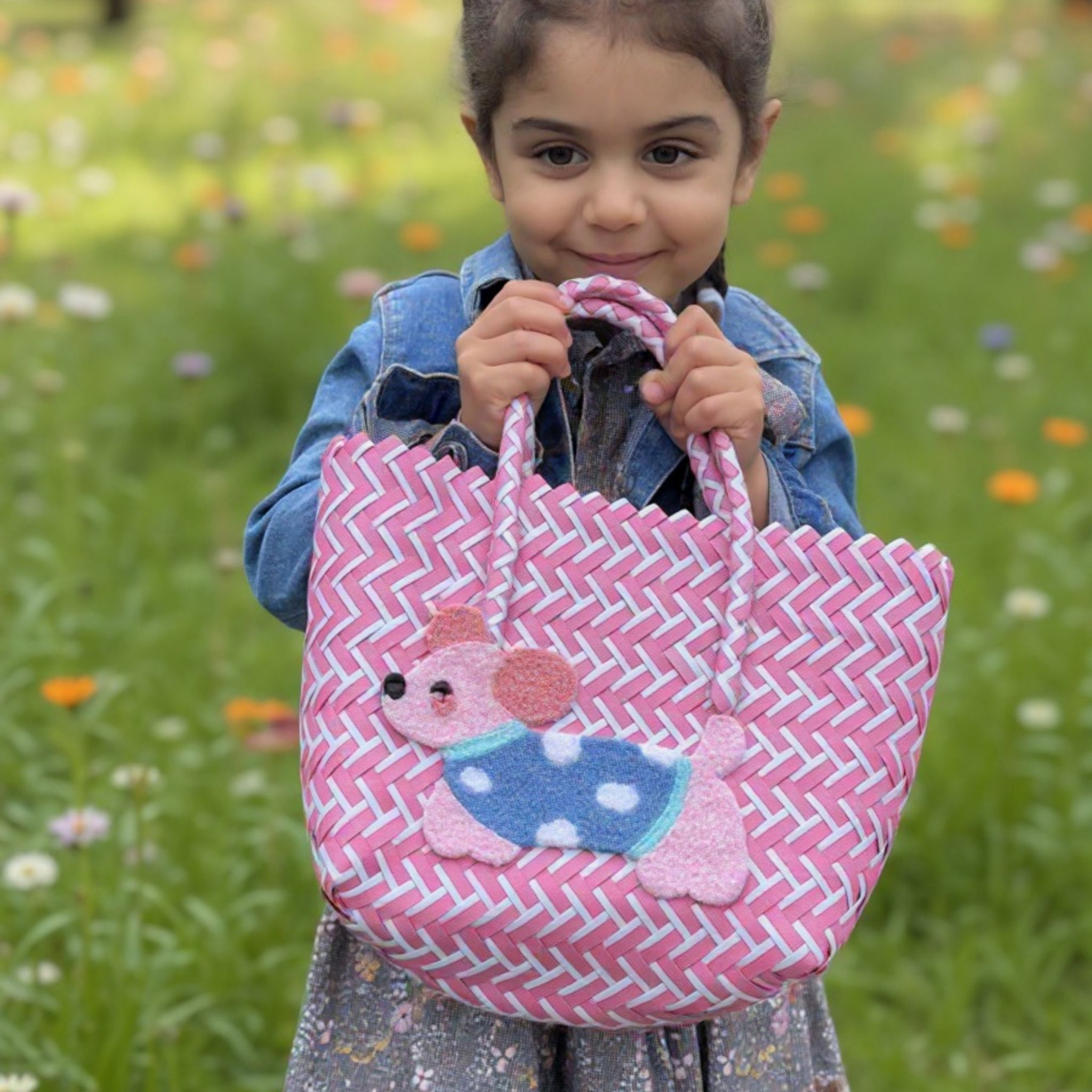 Woven Basket Bag Kids Assorted