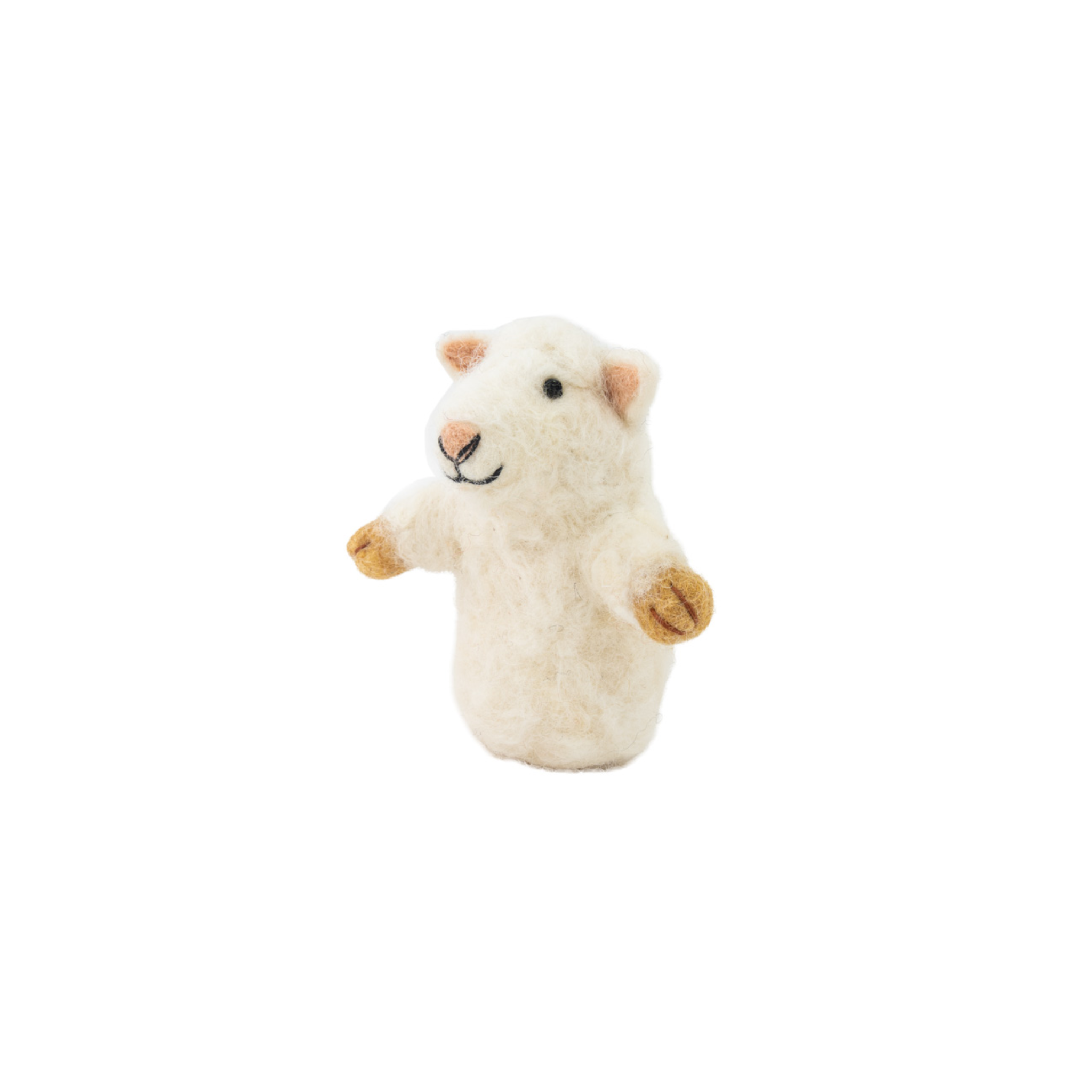 Felted Finger Puppet Sheep