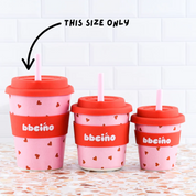 Reusable BiggieCino Bamboo Cup Sweetheart 350ml