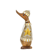 Christmas Gilded Caramel Duckling Star Jumper