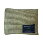 Herringbone Wool Blend Heat Pack Olive Green