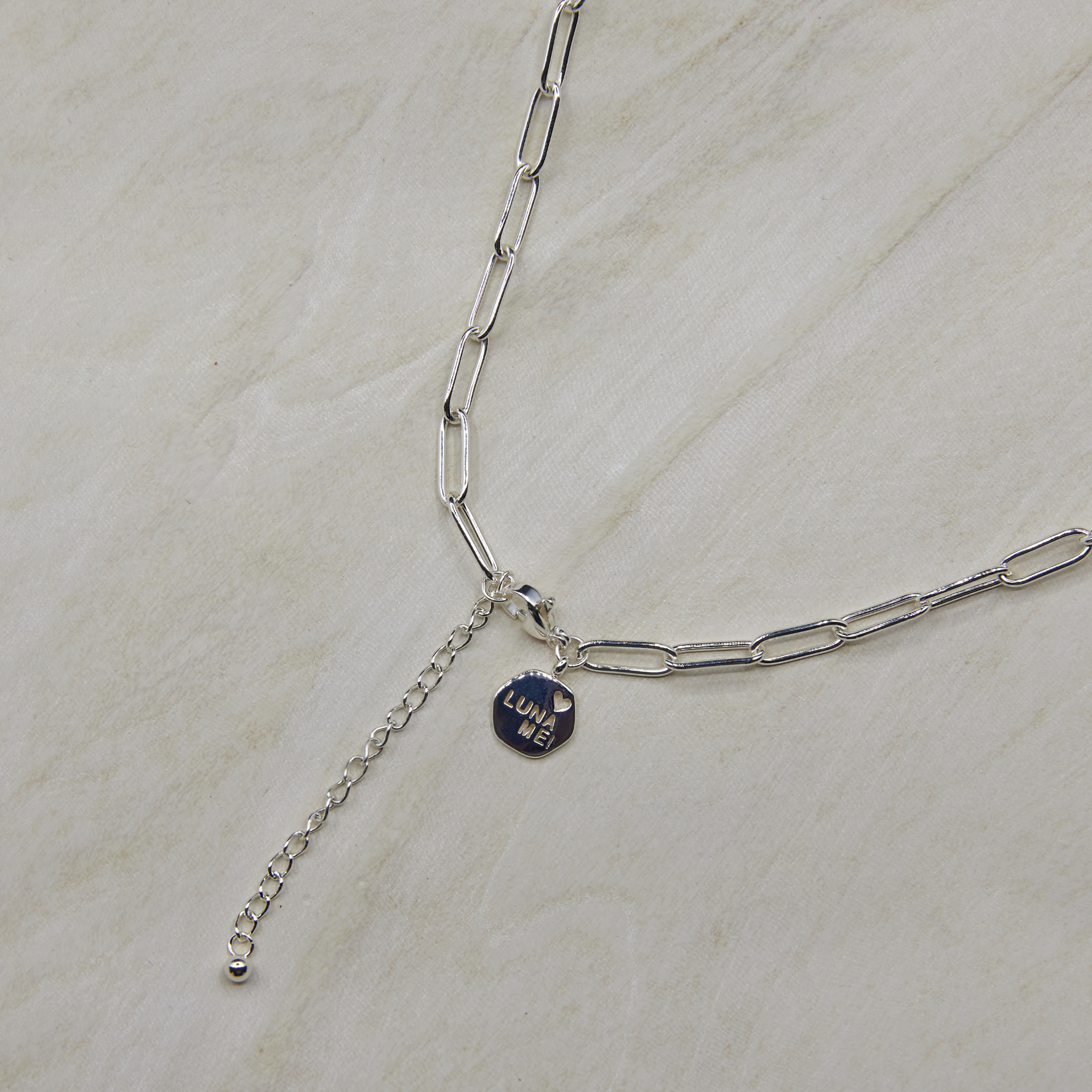 Paperclip Necklace Silver