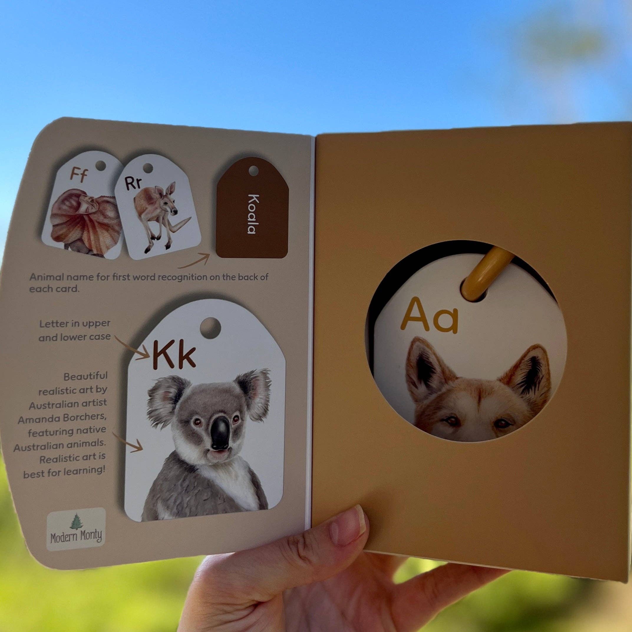 Australian Ringed Animal Alphabet Flash Cards