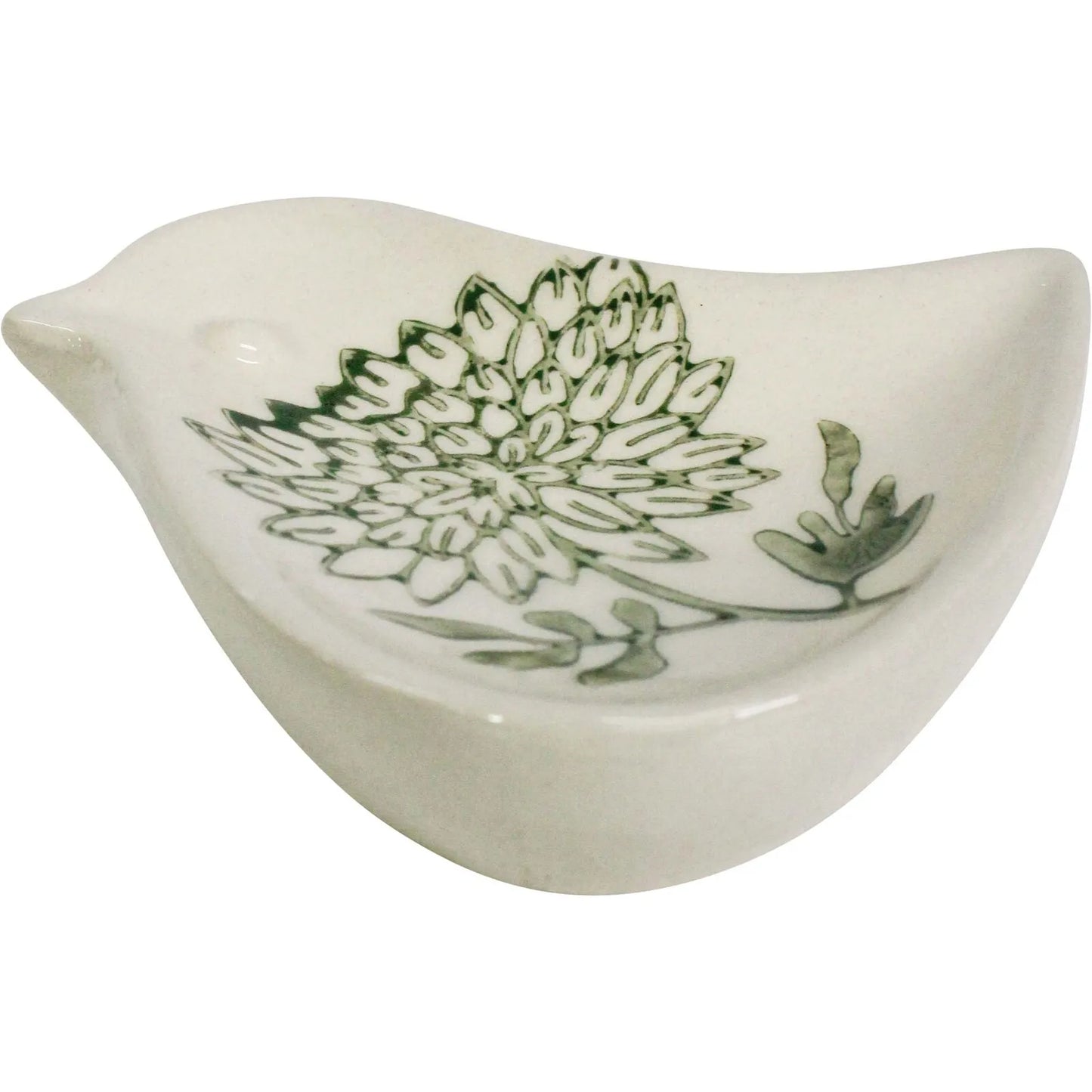 Folk Bird Dish Bloom