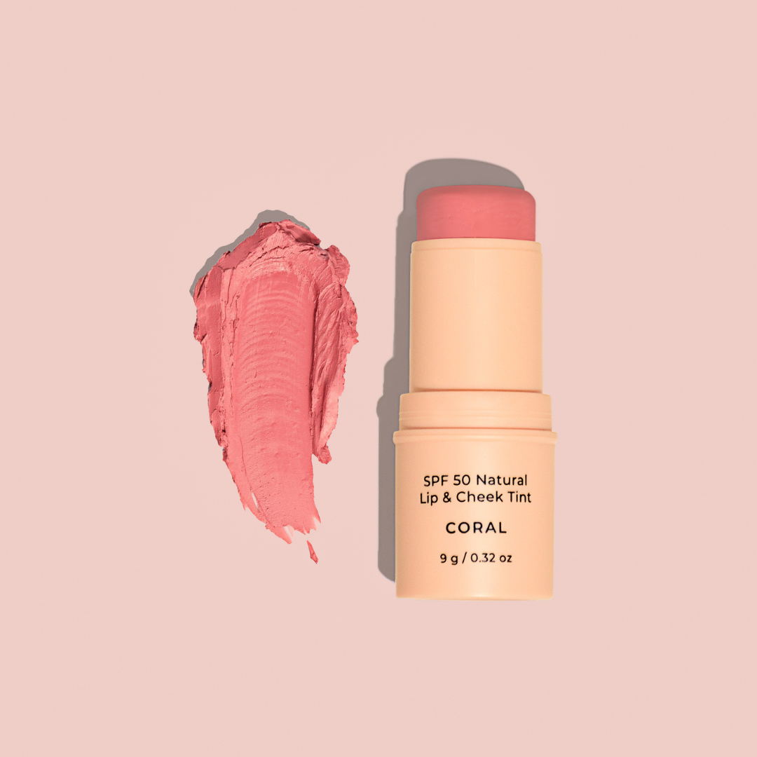 SPF 50 Natural Lip & Cheek Tint Coral