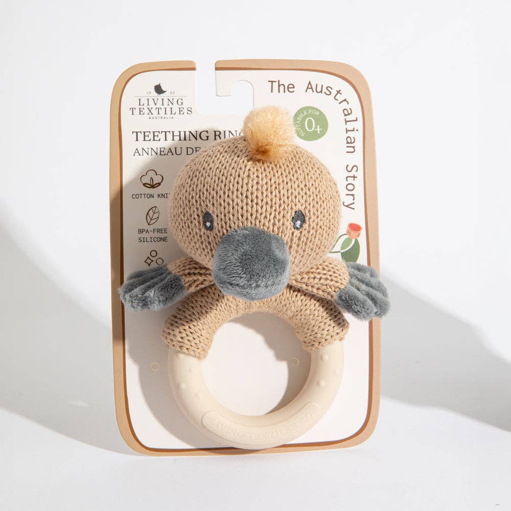 Teething Ring Rattle Platypus