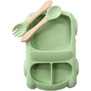 Silicone Bowl Set Racecar Green