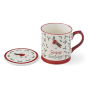 Robin's Retreat Tankard Mug & Coaster Set