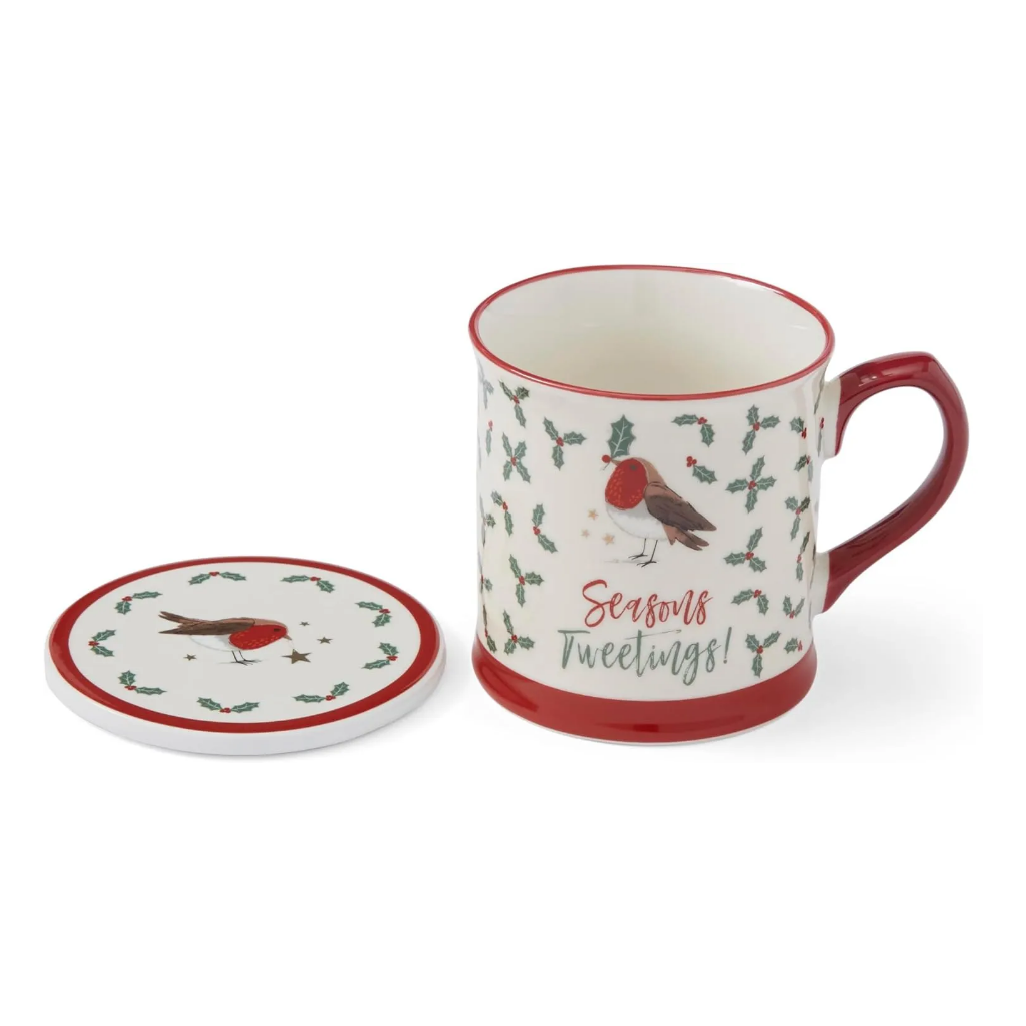Robin's Retreat Tankard Mug & Coaster Set