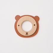 Bailey The Bear Teether Wood & Silicone