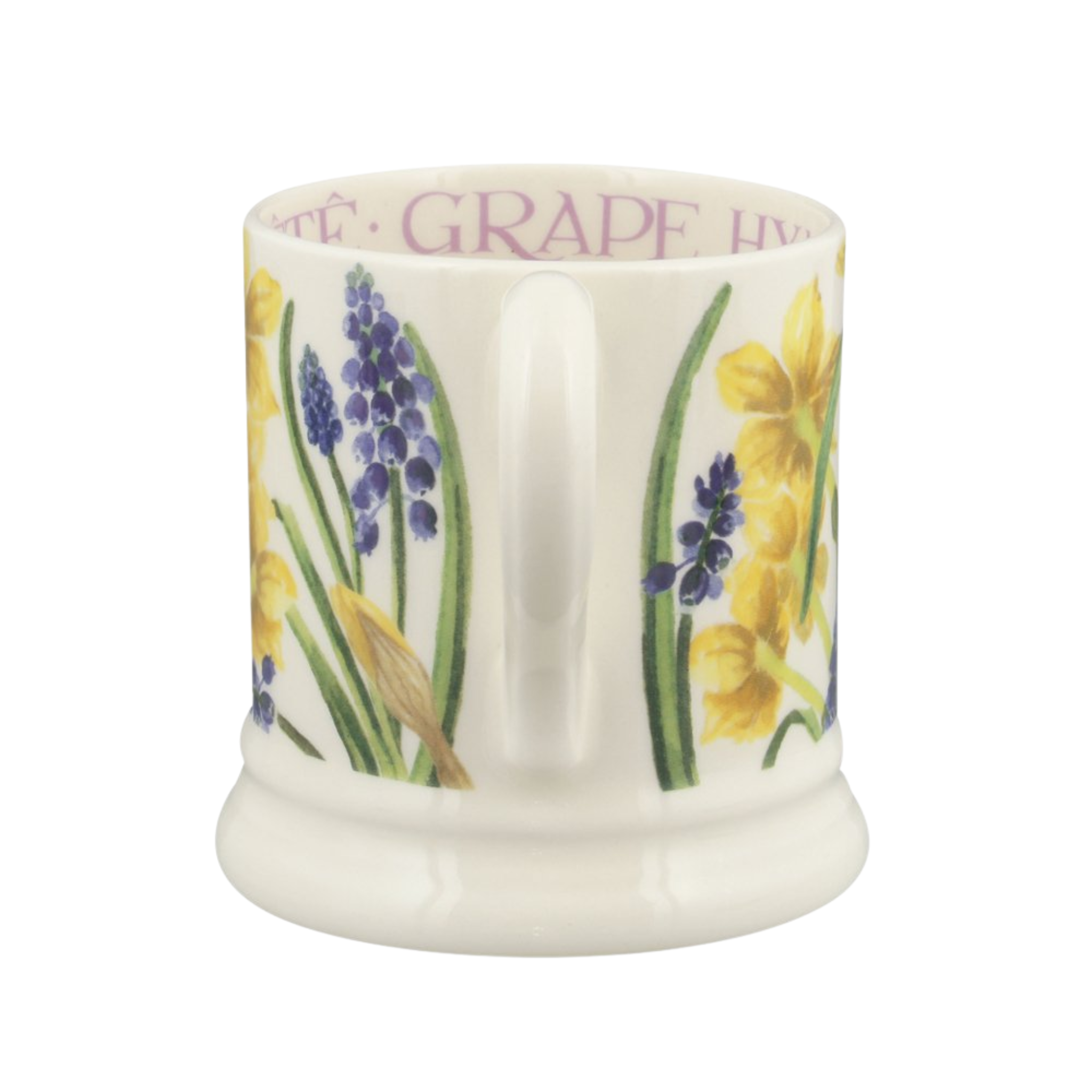 Flowers Tete-A-Tete & Grape Hyacinth 1/2 Pint Mug