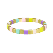 Pink and Pastels Tile Bracelet