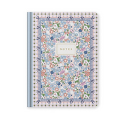 B6 Premium Hard Cover Notebook Cream Dreamy Ditsy Check