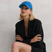 Christina Cotton Baseball Cap Blue