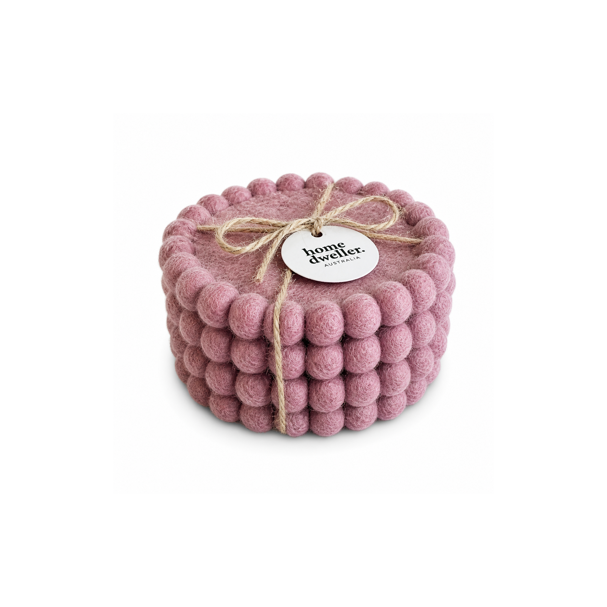 Felt Coaster Set Vintage Rose