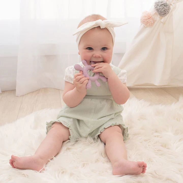 Silicone Splash Teether Dusty Mauve