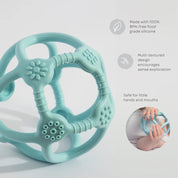 Silicone Teething Ball Light Blue