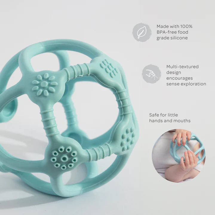 Silicone Teething Ball Light Blue
