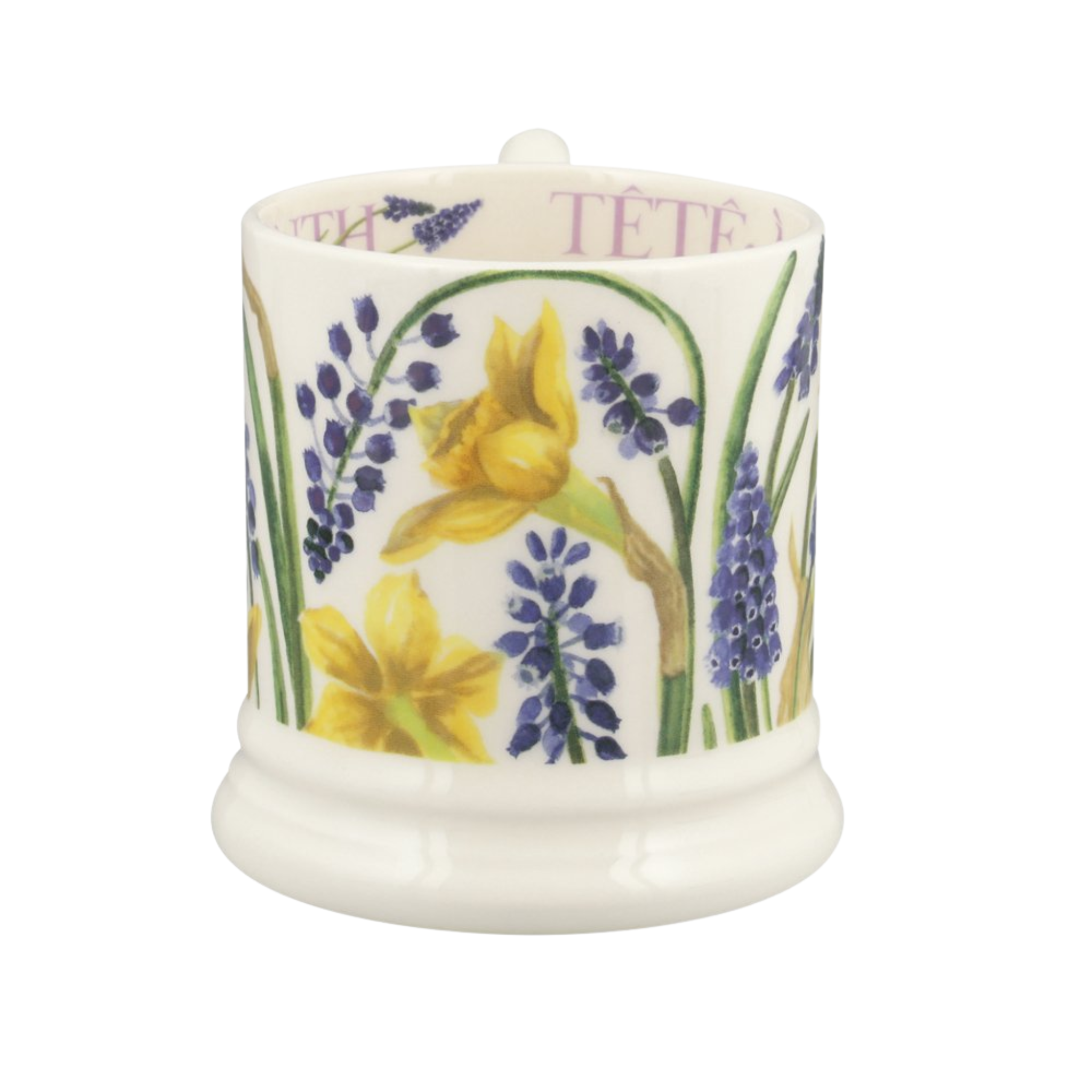 Flowers Tete-A-Tete & Grape Hyacinth 1/2 Pint Mug