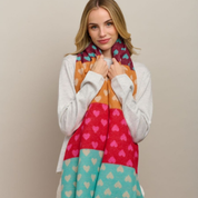 Green Sweet Heart Scarf