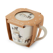 Conical Mug & Coaster Set Highland Sheep