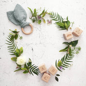 Organic Bunny Ears Teether Sage