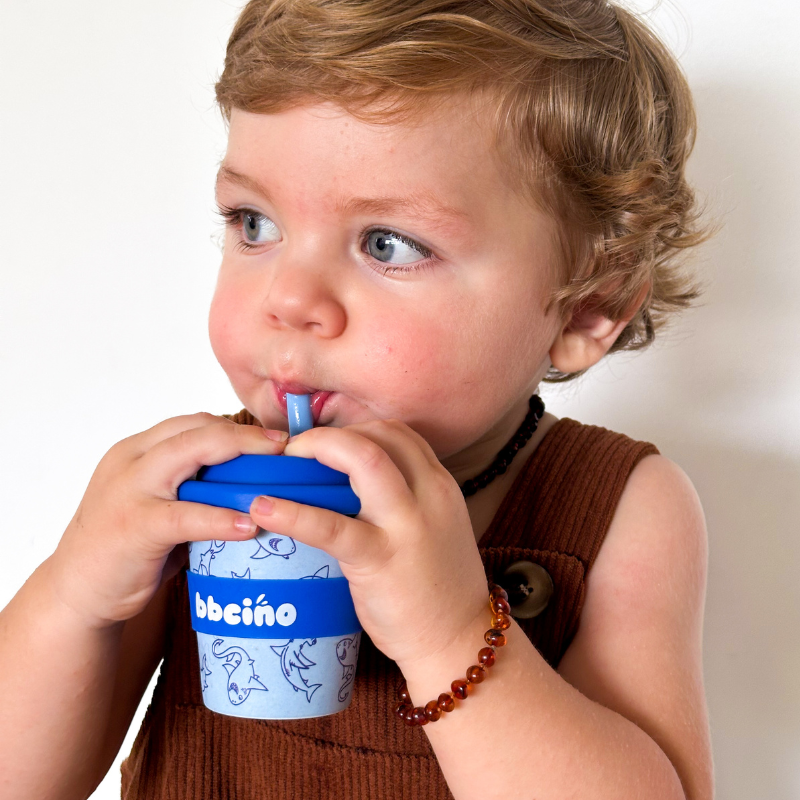 Reusable Babycino Bamboo Cup BB Shark (120ml)