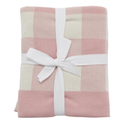 Gingham Baby Blanket Pink
