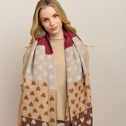 Chocolate Sweet Heart Scarf