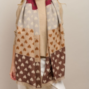 Chocolate Sweet Heart Scarf