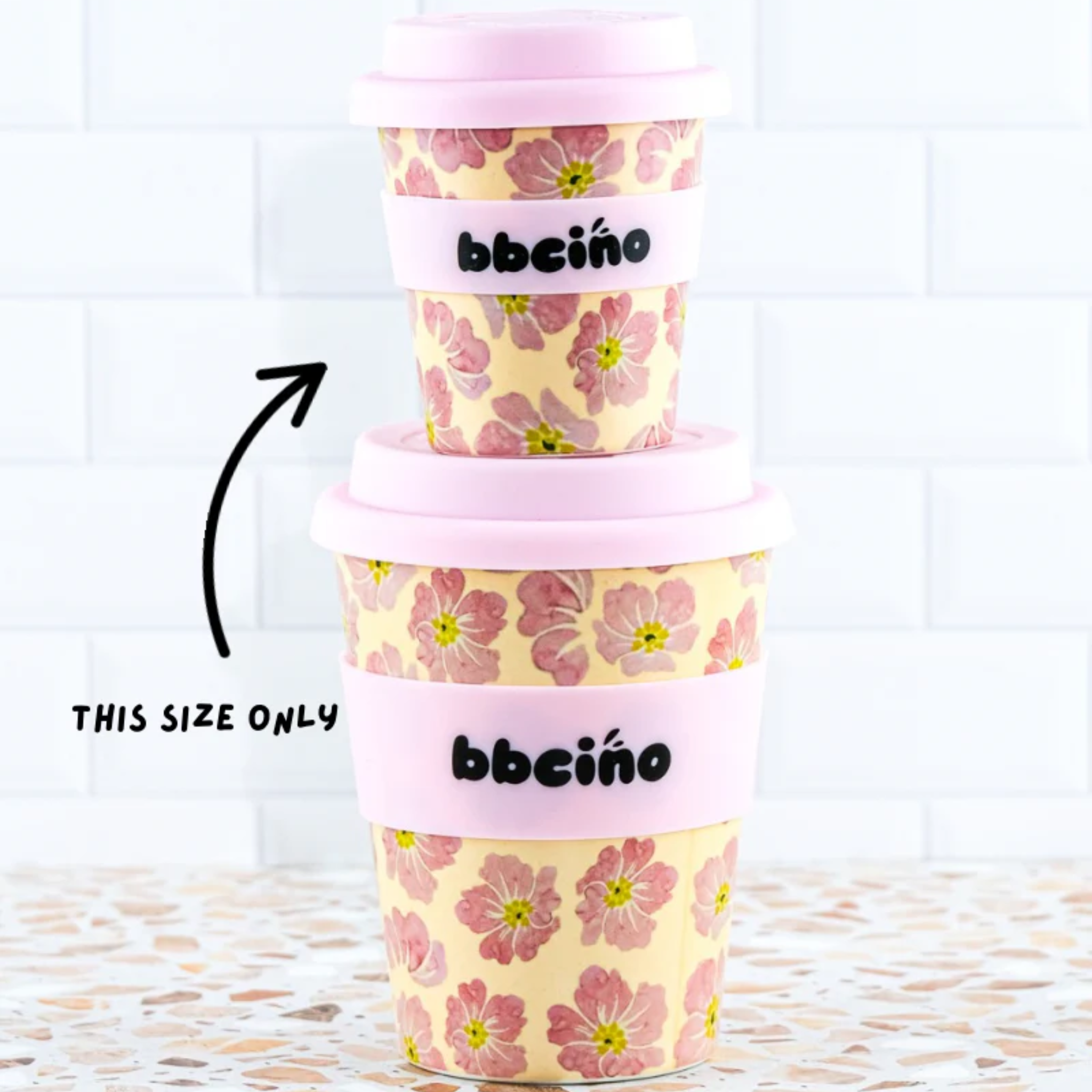 Reusable Babycino Bamboo Cup Poppy 120ml