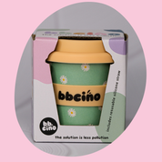 Reusable Babycino Bamboo Cup Daisy Baby in Green 120ml