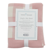Gingham Baby Blanket Pink
