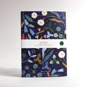 Dark Blue Garden Journal Notebook