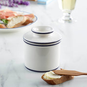 The Original Butter Bell® Crock Le Bistro Blue Trim