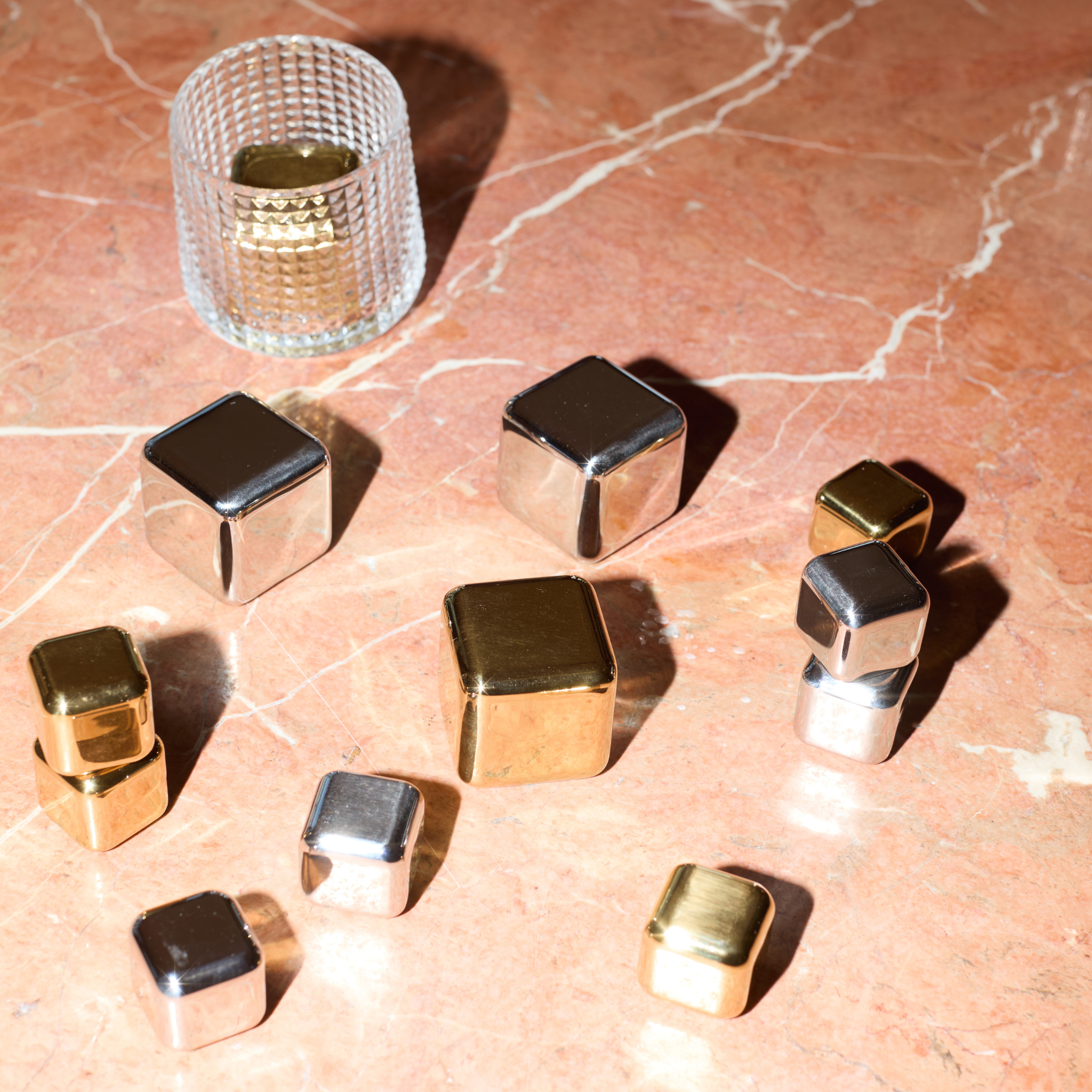 The Ruby Cocktail Chillers Gold Set Of 4