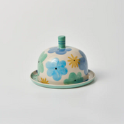 Ditsy Butter Dish Blue