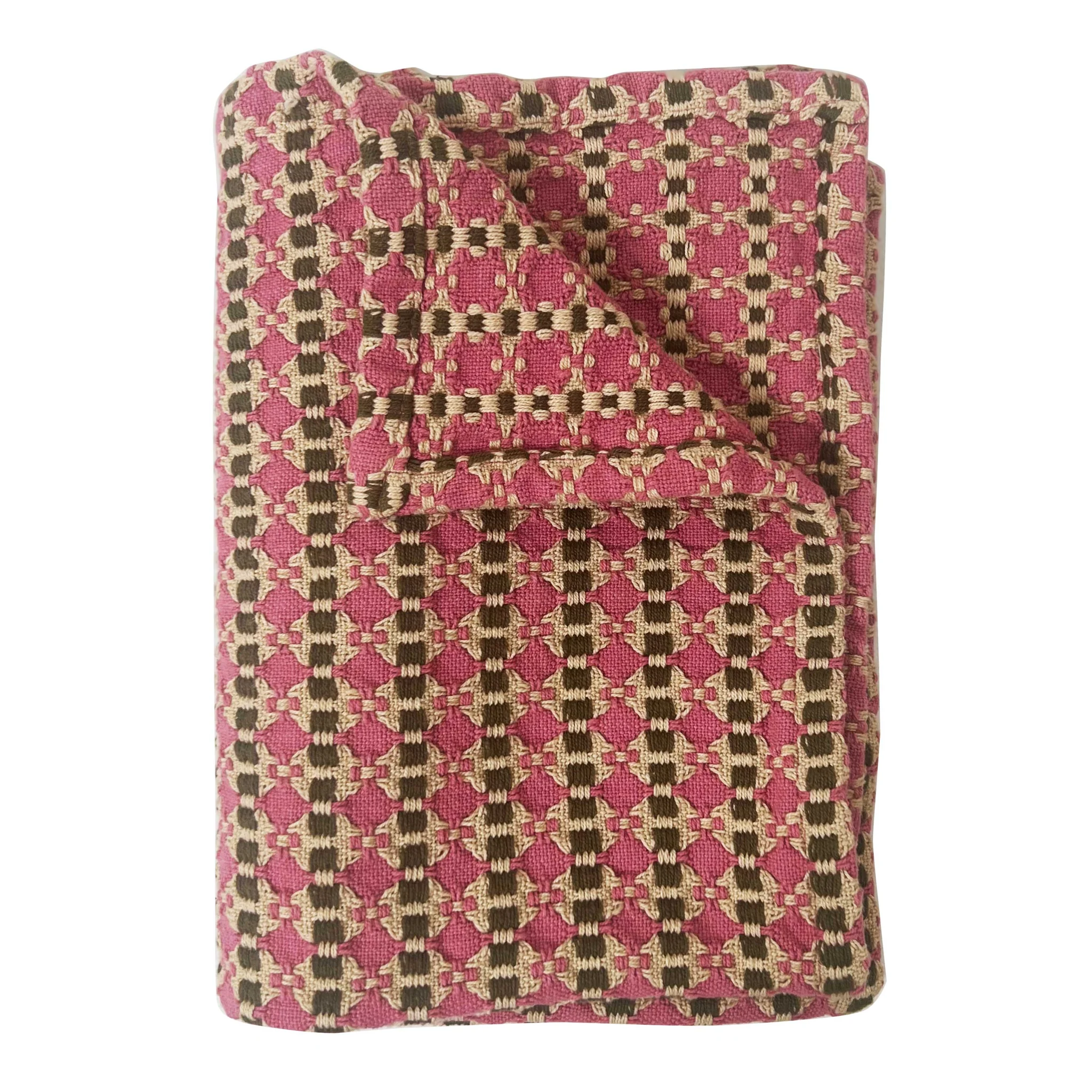 Set Of 2 Tea Towels Raspberry Lume