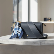 Twilly Bag Charm Navy Blue