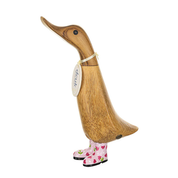 Floral Boots Duckling Pink