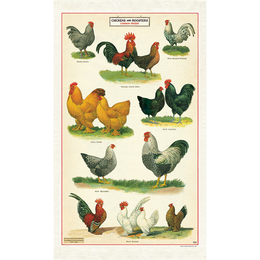 Chickens Tea Towel