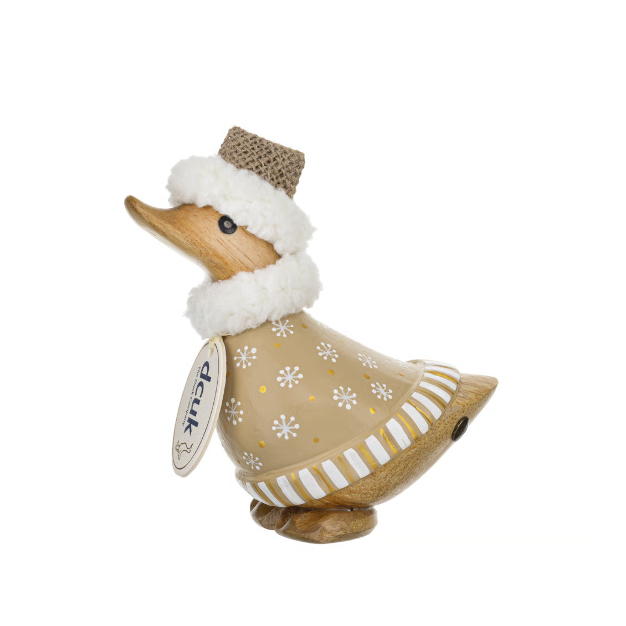 Christmas Gilded Caramel Ducky Snowflake