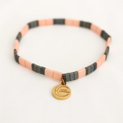 Love Bracelet Pink and Charcoal
