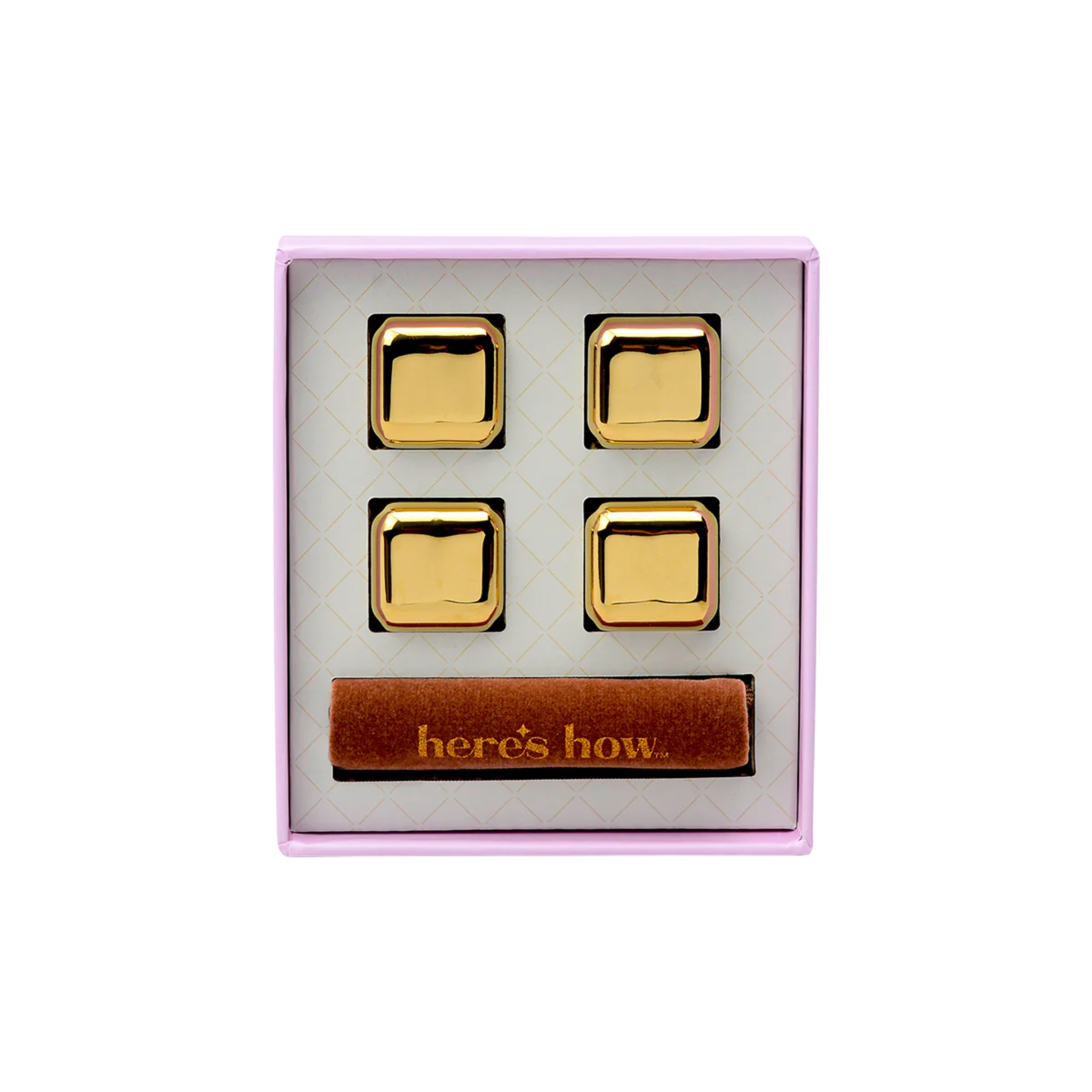 The Ruby Cocktail Chillers Gold Set Of 4